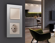 Рамка на 5 постов Ambrella Volt Techno AF220405 цвет Серебро-2