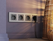 Рамка на 3 поста Ambrella Volt Techno AF220503 цвет Сталь-2