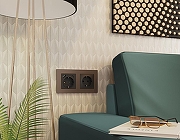 Рамка на 3 поста Ambrella Volt Techno AF220633 цвет Бронза-2