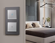 Рамка на 4 поста Ambrella Volt Techno AF220654 цвет Антрацит-2