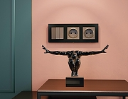 Рамка на 5 постов Ambrella Volt Techno AF220705 цвет черный-1