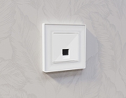 Рамка на 1 пост Ambrella Volt Arctic AF580101 цвет белый-1