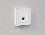 Рамка на 1 пост Ambrella Volt Arctic AF580101 цвет Белый-1