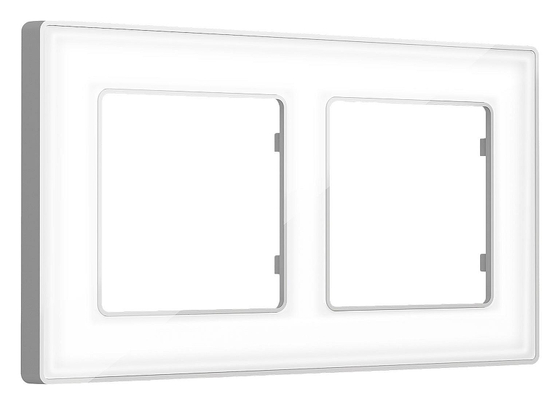 Рамка на 2 поста Ambrella Volt Arctic AF580132 