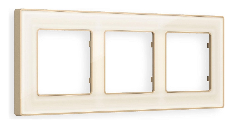 Рамка на 3 поста Ambrella Volt Arctic AF580343 