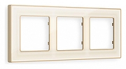 Рамка на 3 поста Ambrella Volt Arctic AF580343 цвет Бежевый