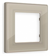 Рамка на 1 пост Ambrella Volt Arctic AF580361 цвет Бежевый, Серый