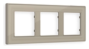 Рамка на 3 поста Ambrella Volt Arctic AF580363 цвет серо-бежевый