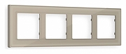 Рамка на 4 поста Ambrella Volt Arctic AF580364 цвет Бежевый, Серый