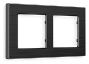 Рамка на 2 поста Ambrella Volt Arctic AF580532 цвет черный