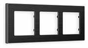 Рамка на 3 поста Ambrella Volt Arctic AF580533 цвет Черный