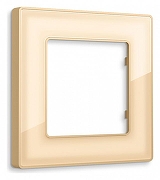 Рамка на 1 пост Ambrella Volt Arctic AF580601 цвет Бежевый