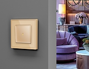 Рамка на 2 поста Ambrella Volt Arctic AF580602 цвет шампань-1