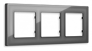 Рамка на 3 поста Ambrella Volt Arctic AF580653 цвет Антрацит