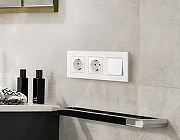 Рамка на 1 пост Ambrella Volt Grand AF930101 цвет Белый-2