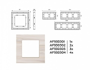 Рамка на 1 пост Ambrella Volt Grand AF930301 цвет Бежевый-3