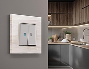 Рамка на 2 поста Ambrella Volt Grand AF930302 цвет Бежевый-2