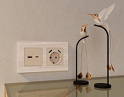 Рамка на 2 поста Ambrella Volt Grand AF930302 цвет Бежевый-3