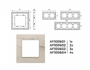 Рамка на 3 поста Ambrella Volt Grand AF930603 цвет Бежевый, Серый-3