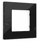 Рамка на 1 пост Ambrella Volt Grand AF930701 цвет Черный