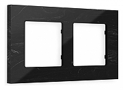 Рамка на 2 поста Ambrella Volt Grand AF930702 цвет Черный