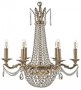 Люстра Arti Lampadari Amelia Amelia E 1.6.6.502 GB цвет плафона/подвески Прозрачный, цвет арматуры Золото