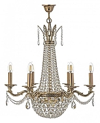 Люстра Arti Lampadari Amelia Amelia E 1.6.6.502 GB цвет плафона/подвески Прозрачный, цвет арматуры Золото-1