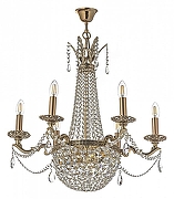 Люстра Arti Lampadari Amelia Amelia E 1.6.6.502 GB цвет плафона/подвески Прозрачный, цвет арматуры Золото-2