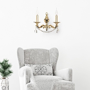 Бра Arti Lampadari Amelia Amelia E 2.1.2.600 GB цвет плафона/подвески Прозрачный, цвет арматуры Золото-8
