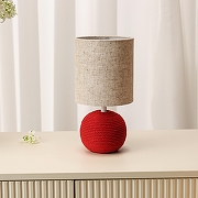 Настольная лампа TopDecor Amigo Amigo T1 09 цвет плафона/подвески Бежевый, цвет арматуры Красный-1