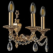Бра Arti Lampadari Amelia Amelia E 2.1.3.600 GB цвет плафона/подвески Прозрачный, цвет арматуры Золото-4