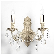 Бра Lucia Tucci Firenze FIRENZE W141.2 cream white цвет плафона/подвески Прозрачный, цвет арматуры Бежевый