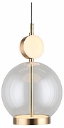 Подвесной светильник Aployt Sara APL.039.06.06 цвет плафона/подвески Прозрачный, цвет арматуры Золото