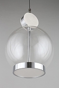 Подвесной светильник Aployt Sara APL.039.16.06 цвет плафона/подвески Прозрачный, цвет арматуры Хром-7