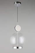 Подвесной светильник Aployt Sara APL.039.16.06 цвет плафона/подвески Прозрачный, цвет арматуры Хром-8