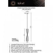 Подвесной светильник Aployt Ol1mp APL.045.06.10 цвет плафона/подвески Прозрачный, цвет арматуры Бронза-2