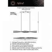 Подвесной светильник Aployt Ol1mp APL.045.16.20 цвет плафона/подвески Прозрачный, цвет арматуры Никель-2