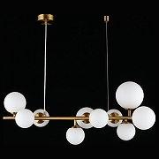 Подвесной светильник Aployt Let1z1a APL.314.03.10 цвет плафона/подвески Белый, цвет арматуры Латунь-9