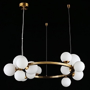 Люстра Aployt Let1z1a APL.314.03.14 цвет плафона/подвески Белый, цвет арматуры Латунь-2