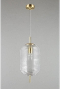 Подвесной светильник Aployt Matt1a APL.316.16.01 цвет плафона/подвески Прозрачный, цвет арматуры Золото-2