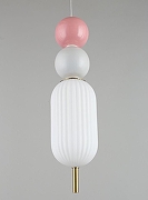 Подвесной светильник Aployt Rosabella APL.320.06.01 цвет плафона/подвески Белый, Розовый, Серый, цвет арматуры Латунь-9