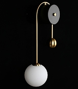 Бра Aployt Ester APL.324.01.01 цвет плафона/подвески Белый, цвет арматуры Латунь, Черный-2