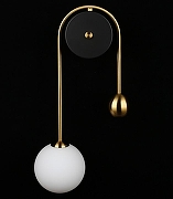 Бра Aployt Ester APL.324.01.01 цвет плафона/подвески Белый, цвет арматуры Латунь, Черный-3