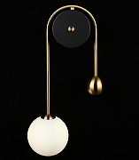 Бра Aployt Ester APL.324.01.01 цвет плафона/подвески Белый, цвет арматуры Латунь, Черный-4