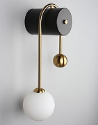 Бра Aployt Ester APL.324.01.01 цвет плафона/подвески Белый, цвет арматуры Латунь, Черный-6