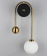 Бра Aployt Ester APL.324.11.01 цвет плафона/подвески Белый, цвет арматуры Латунь, Черный-6