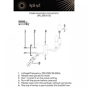 Бра Aployt Evlal1a APL.338.01.02 цвет Никель-1