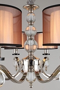 Люстра Aployt Floret APL.703.03.08 цвет плафона/подвески Белый, Розовый, цвет арматуры Прозрачный, Хром-8