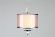 Подвесной светильник Aployt Floret APL.703.06.01 цвет плафона/подвески Белый, Розовый, цвет арматуры Прозрачный, Хром-9