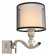 Бра Aployt Floret APL.703.11.01 цвет плафона/подвески Белый, Черный, цвет арматуры Прозрачный, Хром